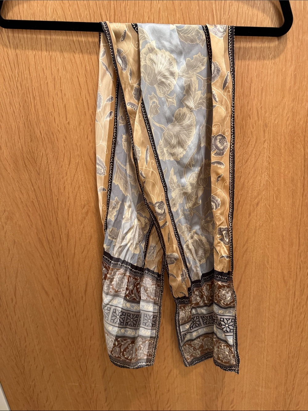 Beautiful ornate silk scarf